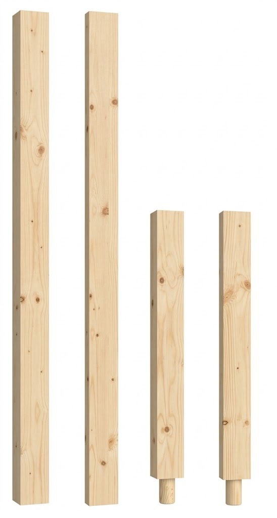 Pine Plain Square Newels